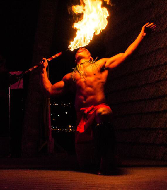 hula dans vuurshow